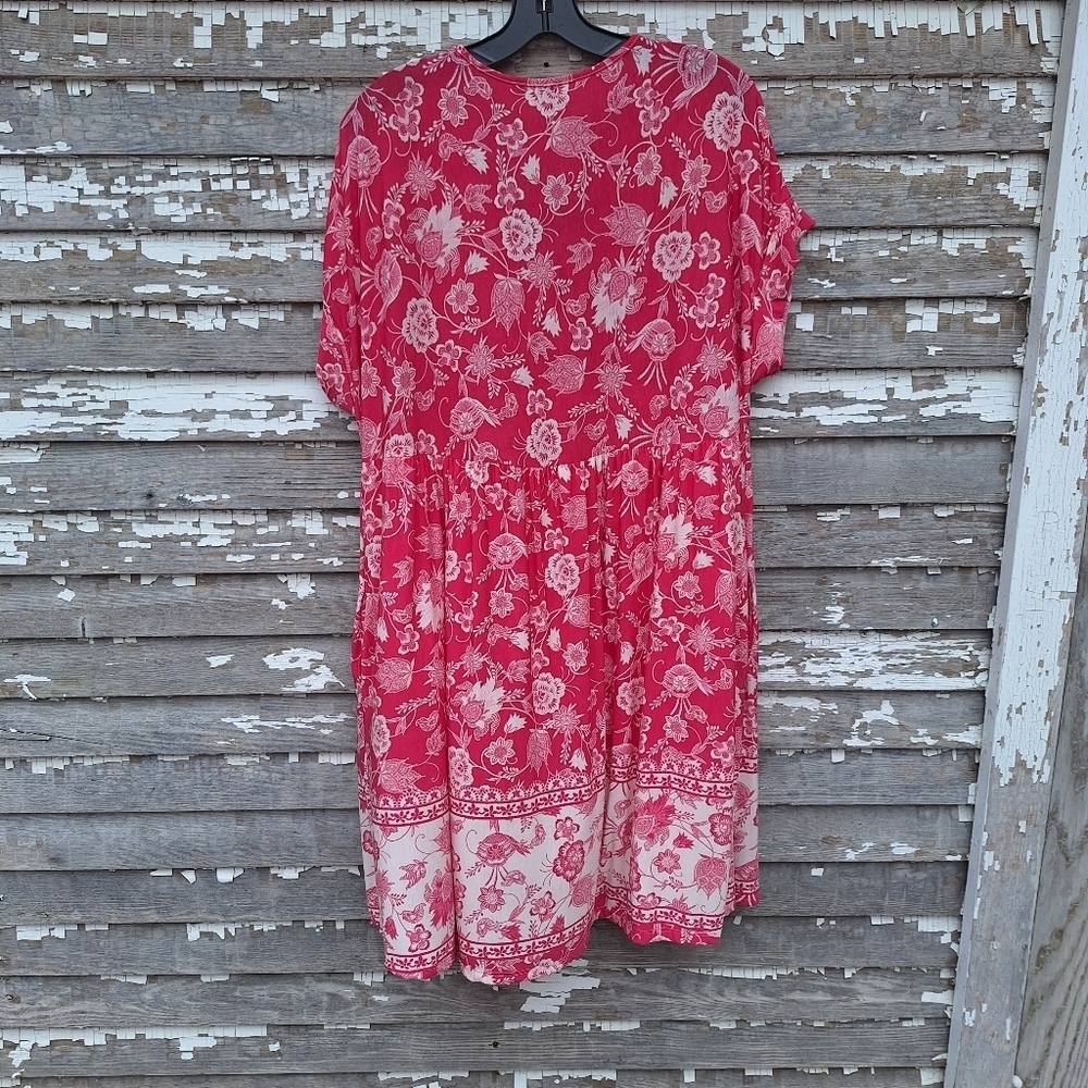 white birch Pink Floral Midi Dress - Picture 6 of 11